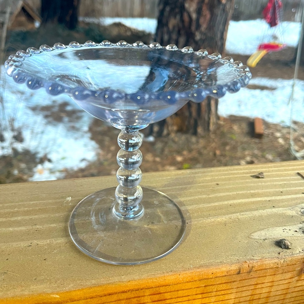 Vintage 1930’s Candlewick Beaded Pedestal Candy Dish Lovely!